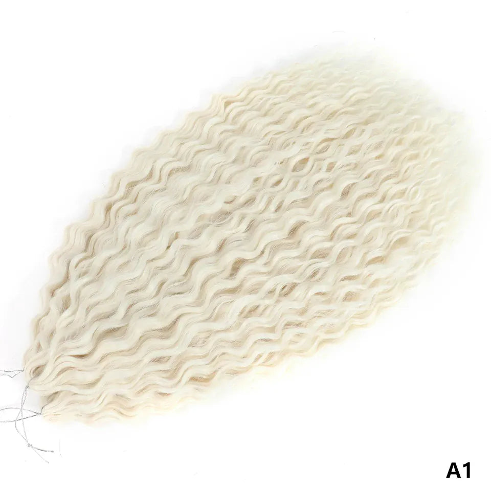 Ariel Curl Braiding Hair Extension 22 30 Inch Water Wave Twist Crochet Hair Synthetic Crochet Braids Ombre Green Pink Afro Curls