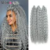 Ariel Curl Hair Synthetic Water Wave Twist Crochet Hair Afro Curls Crochet Braids Ombre Pink Braiding Hair Extension For Women