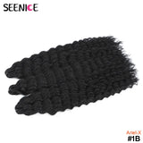 Ariel Curl Hair Synthetic Water Wave Twist Crochet Hair Afro Curls Crochet Braids Ombre Pink Braiding Hair Extension For Women