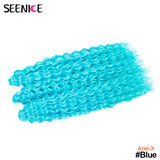 Ariel Curl Hair Synthetic Water Wave Twist Crochet Hair Afro Curls Crochet Braids Ombre Pink Braiding Hair Extension For Women