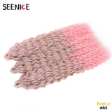 Ariel Curl Hair Synthetic Water Wave Twist Crochet Hair Afro Curls Crochet Braids Ombre Pink Braiding Hair Extension For Women