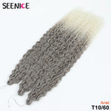 Ariel Curl Hair Synthetic Water Wave Twist Crochet Hair Afro Curls Crochet Braids Ombre Pink Braiding Hair Extension For Women