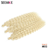 Ariel Curl Hair Synthetic Water Wave Twist Crochet Hair Afro Curls Crochet Braids Ombre Pink Braiding Hair Extension For Women