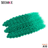 Ariel Curl Hair Synthetic Water Wave Twist Crochet Hair Afro Curls Crochet Braids Ombre Pink Braiding Hair Extension For Women