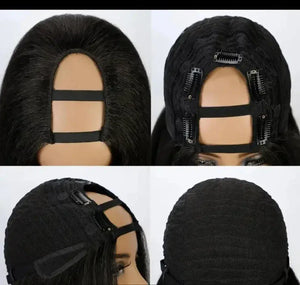 Black Women Human Hair V Part Wigs Highlight Afro Curly Golden Brown Machine Made Cheap Wigs Easy Install U Part Wigs Remy India
