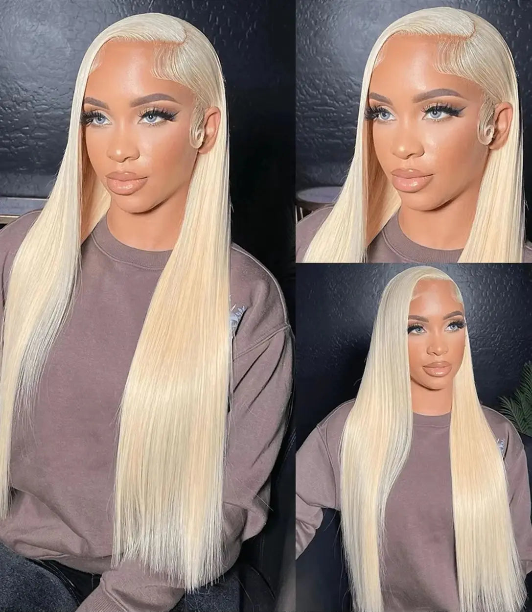 Blonde Wig Straight 613 Hd Lace Frontal Wig 13X6 13X4 Transparent Brazilian Straight Lace Front Wigs  30 34 Inch Human Hair
