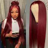 Blonde Wig Straight 613 Hd Lace Frontal Wig 13X6 13X4 Transparent Brazilian Straight Lace Front Wigs  30 34 Inch Human Hair
