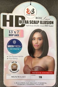Bobbi Boss 13x7 HD Ultra Scalp Illusion Lace Wig - MLF478 Kary