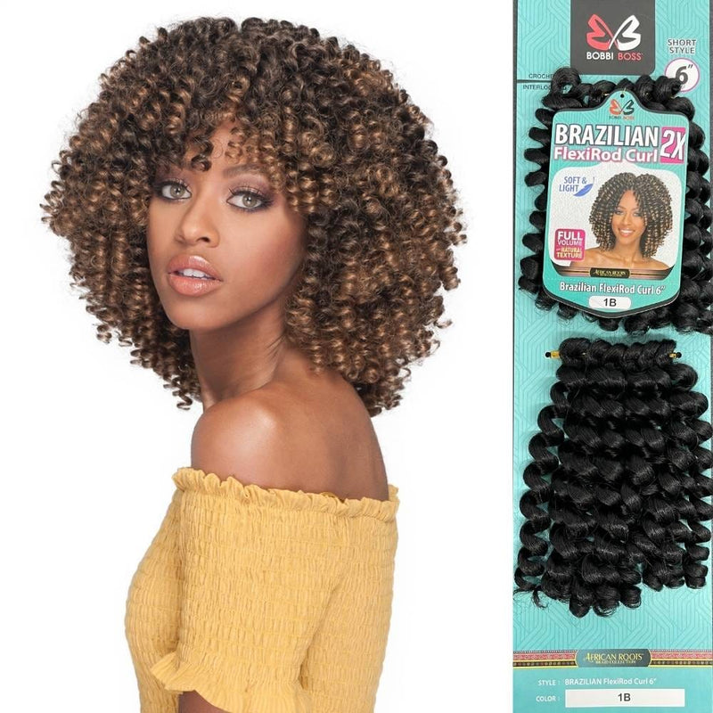 Bobbi Boss Crochet Hair - Brazilian Flexi Rod Curl 6" 2X