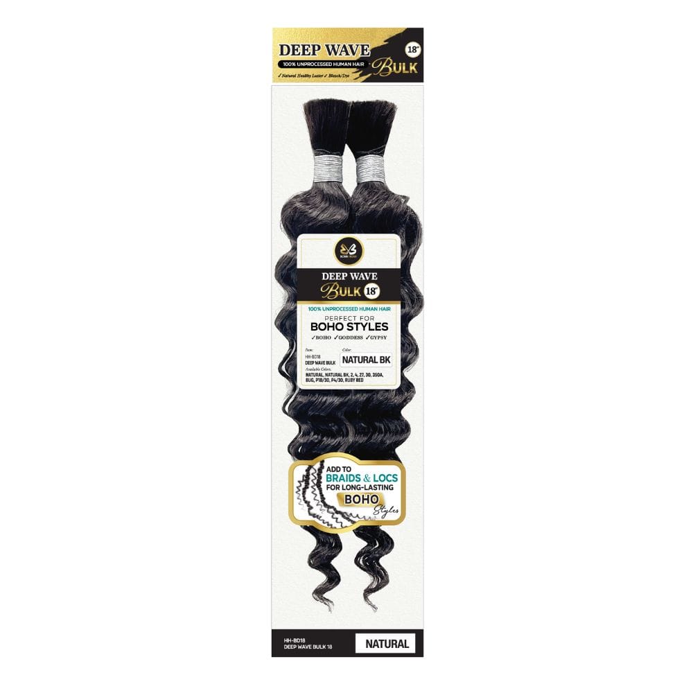 Bobbi Boss Boho Styles Human Hair - HHBD18 Deep Wave Bulk 18"