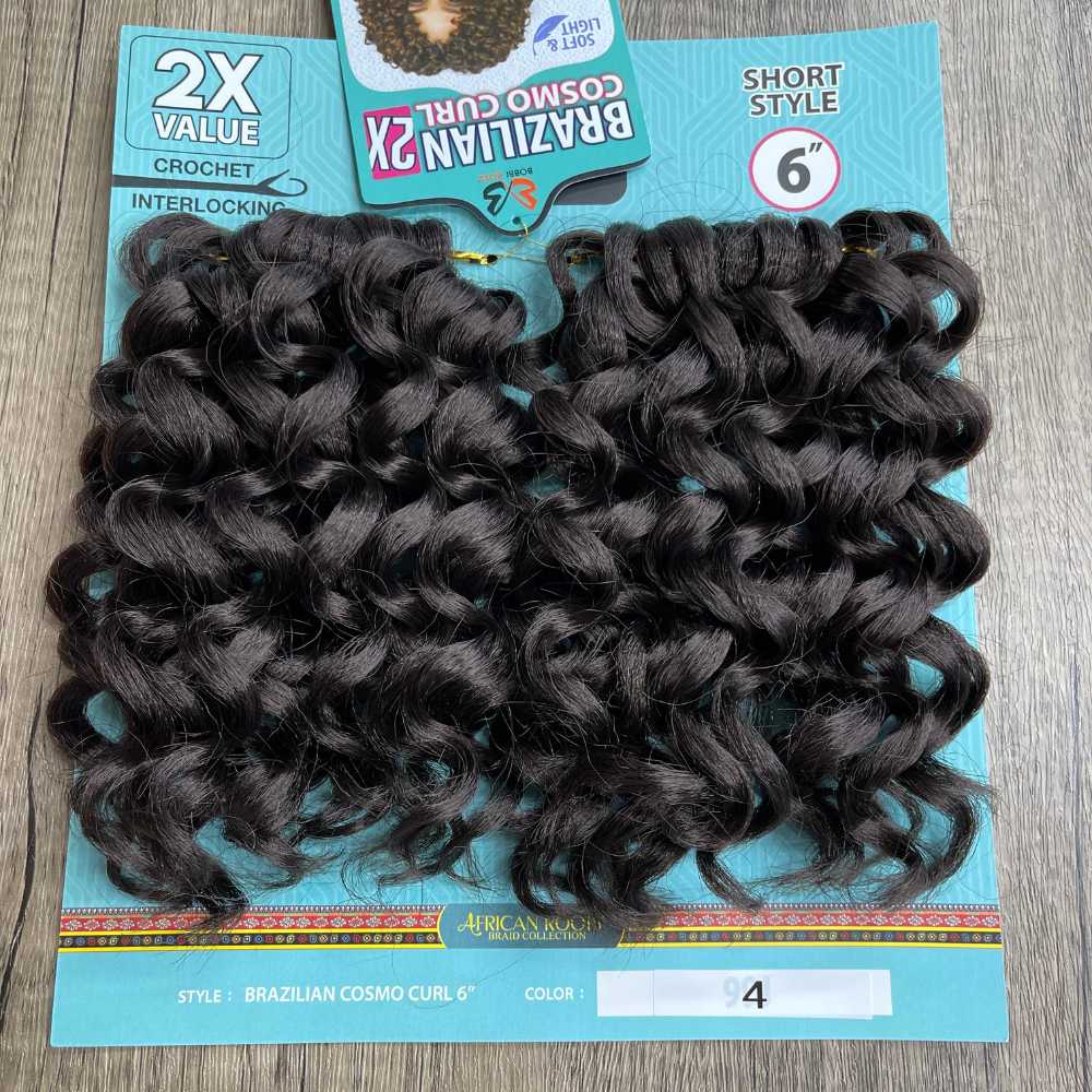 Bobbi Boss Crochet Hair - Brazilian Cosmo Curl 6" 2X