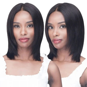 Bobbi Boss Human Hair Bunddle Hair Wig - BNLFST12 Straight 12"
