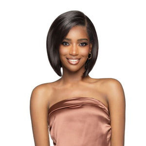 Bobbi Boss Human Hair Full Hand-Tied Lace Wig - FLH003 Straight 12"