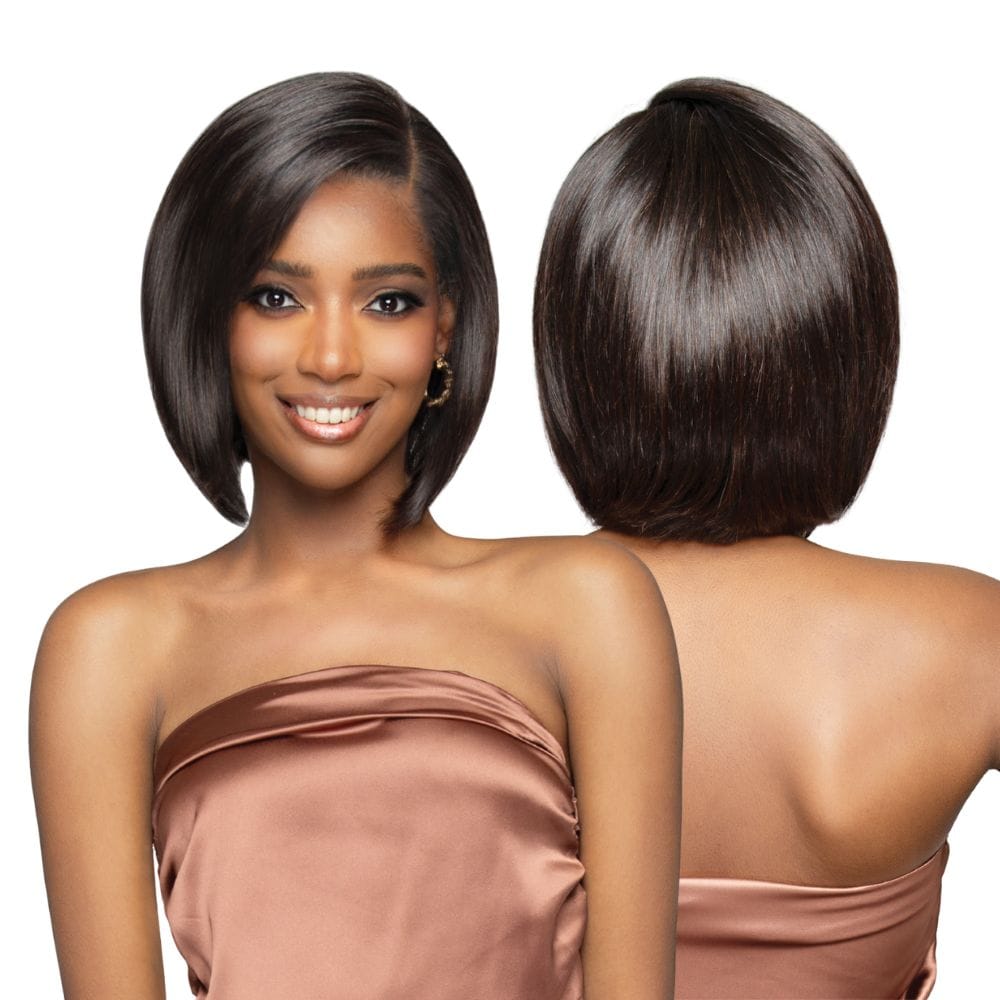 Bobbi Boss Human Hair Full Hand-Tied Lace Wig - FLH003 Straight 12"