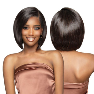 Bobbi Boss Human Hair Full Hand-Tied Lace Wig - FLH003 Straight 12"
