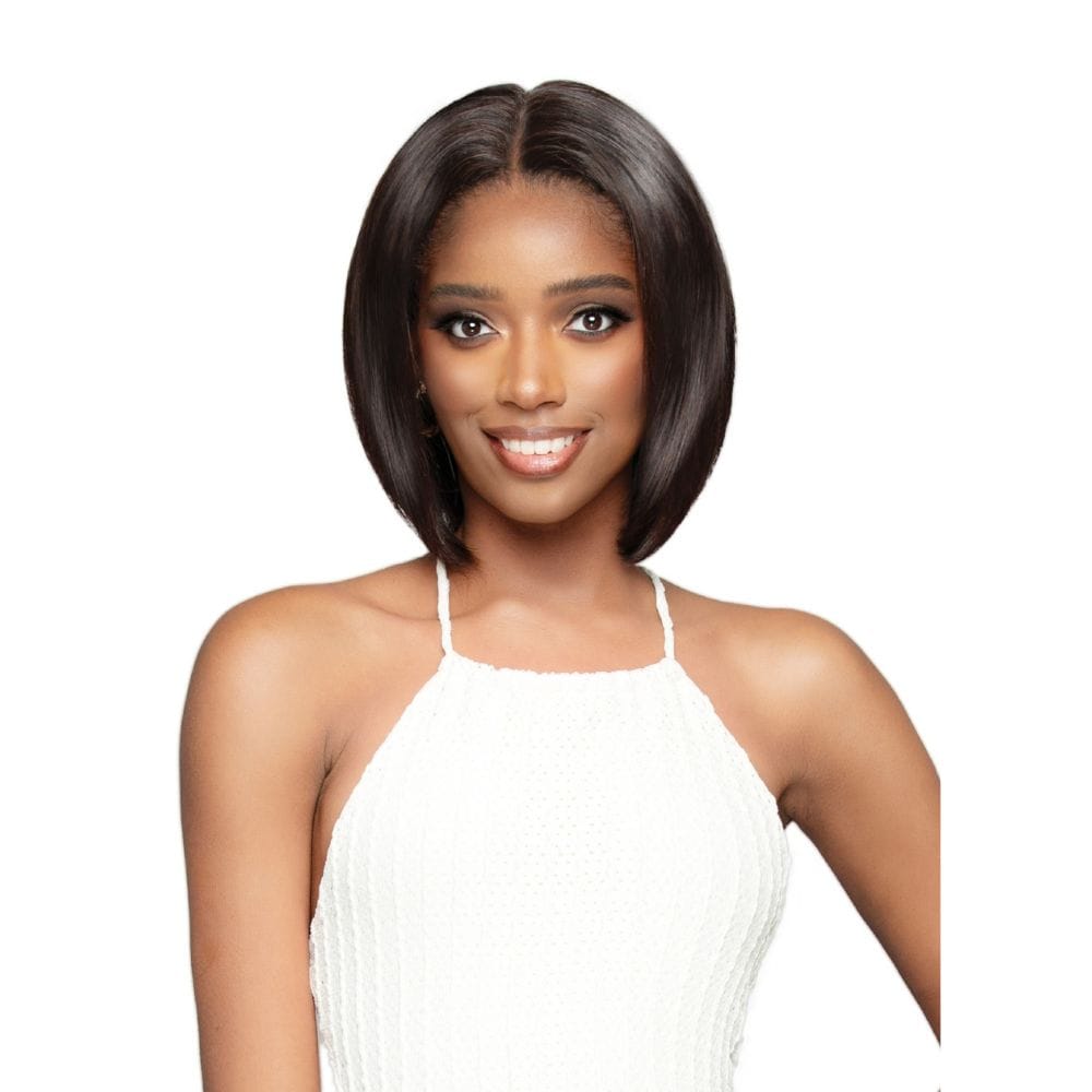 Bobbi Boss Human Hair Full Hand-Tied Lace Wig - FLH103 IndiRemi Bone Straight 12"