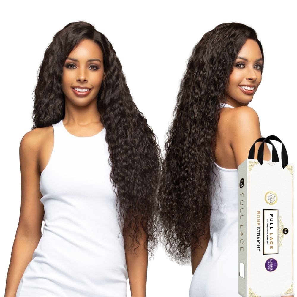 Bobbi Boss Human Hair Full Lace Wig - FLH012 Natural Curl 32"