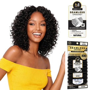 Bobbi Boss Human Hair Seamless Crochet Hair- BNSCDW Deep Wave