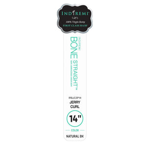 Bobbi Boss Indi Remi Human Hair Weave - Bone Straight Jerry Curl Multi