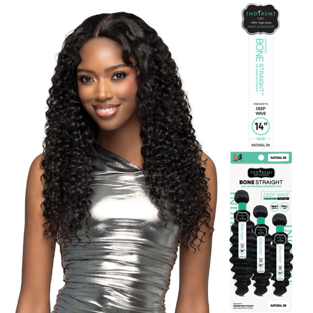 Bobbi Boss Indi Remi Human Hair Weave - Deep Wave Multi