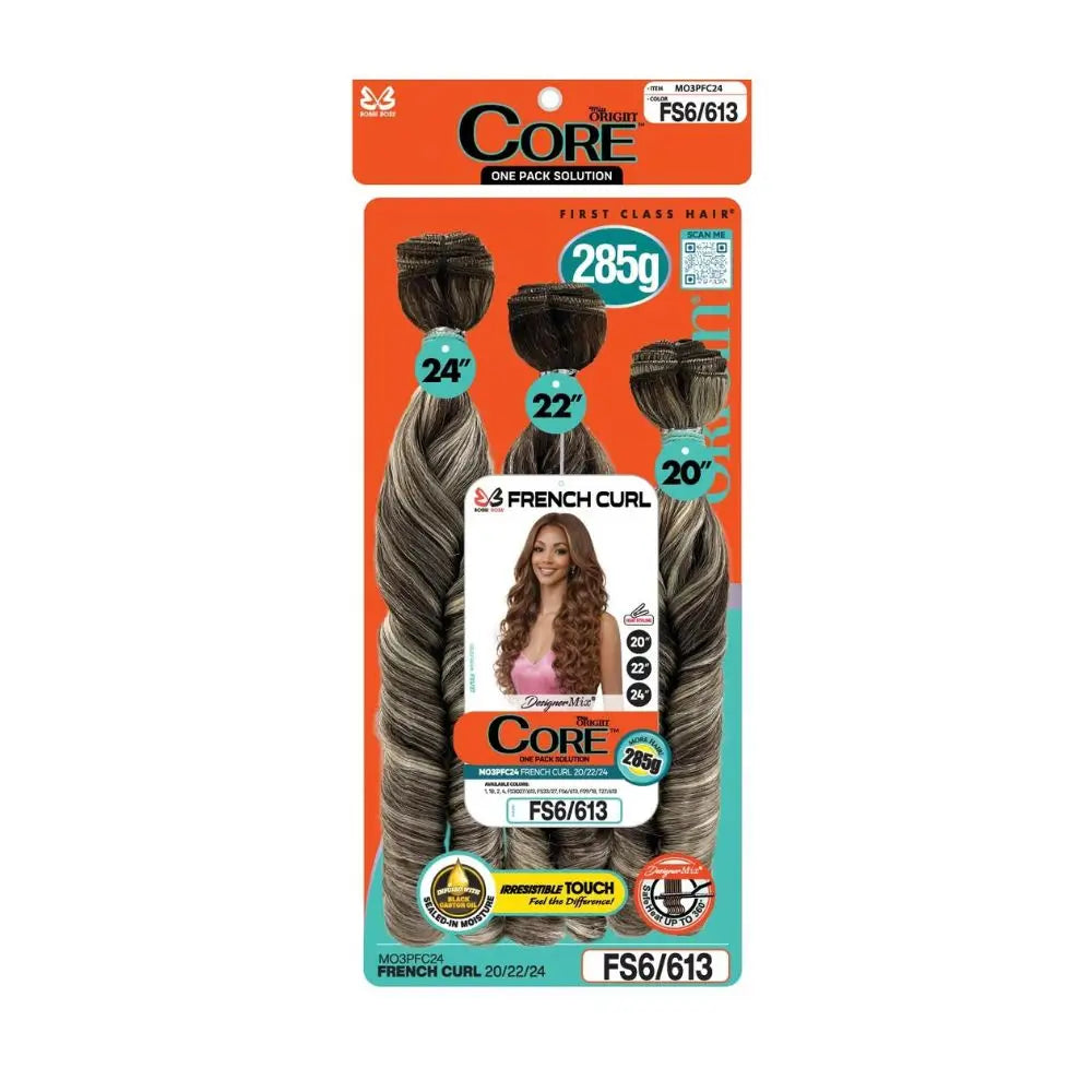 Bobbi Boss Miss Origin Synthetic Core One Pack 3PCS Weave - French Curl