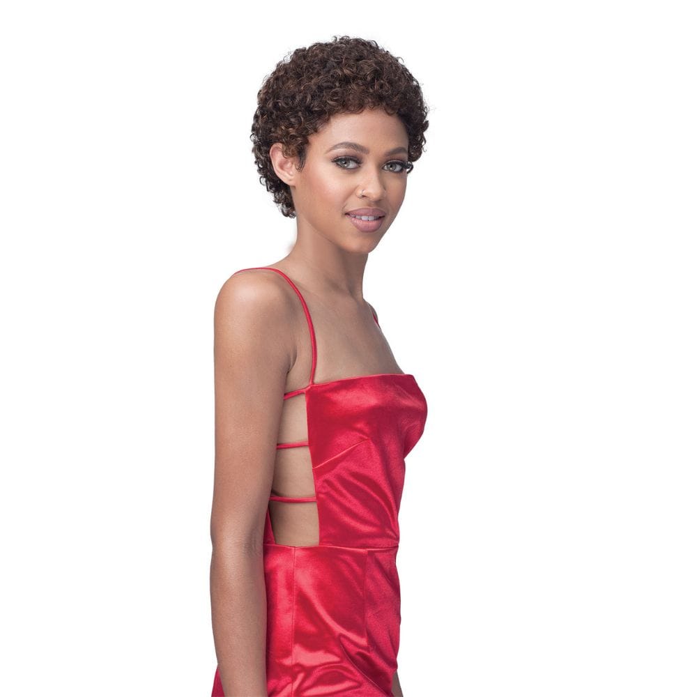 Bobbi Boss Short Curly Style Human Hair Wig - MH1271 Lea