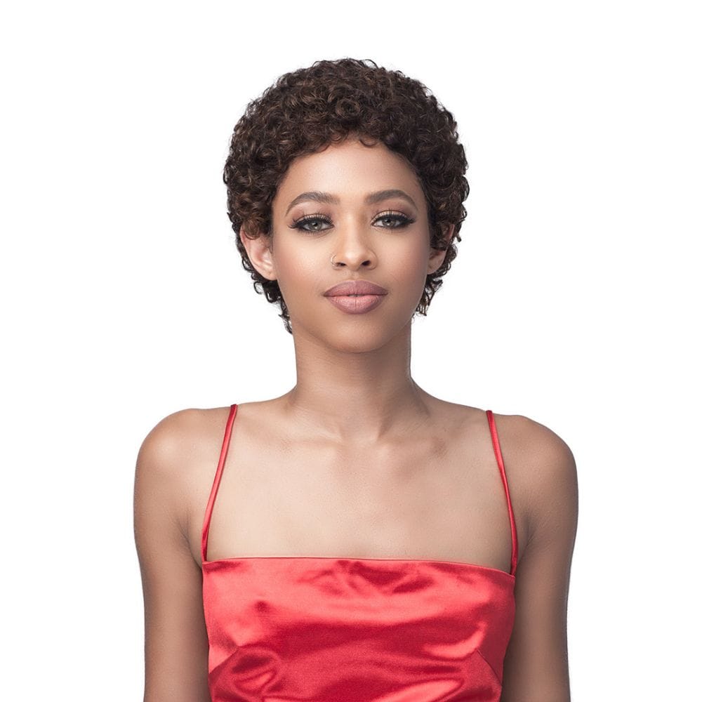 Bobbi Boss Short Curly Style Human Hair Wig - MH1271 Lea