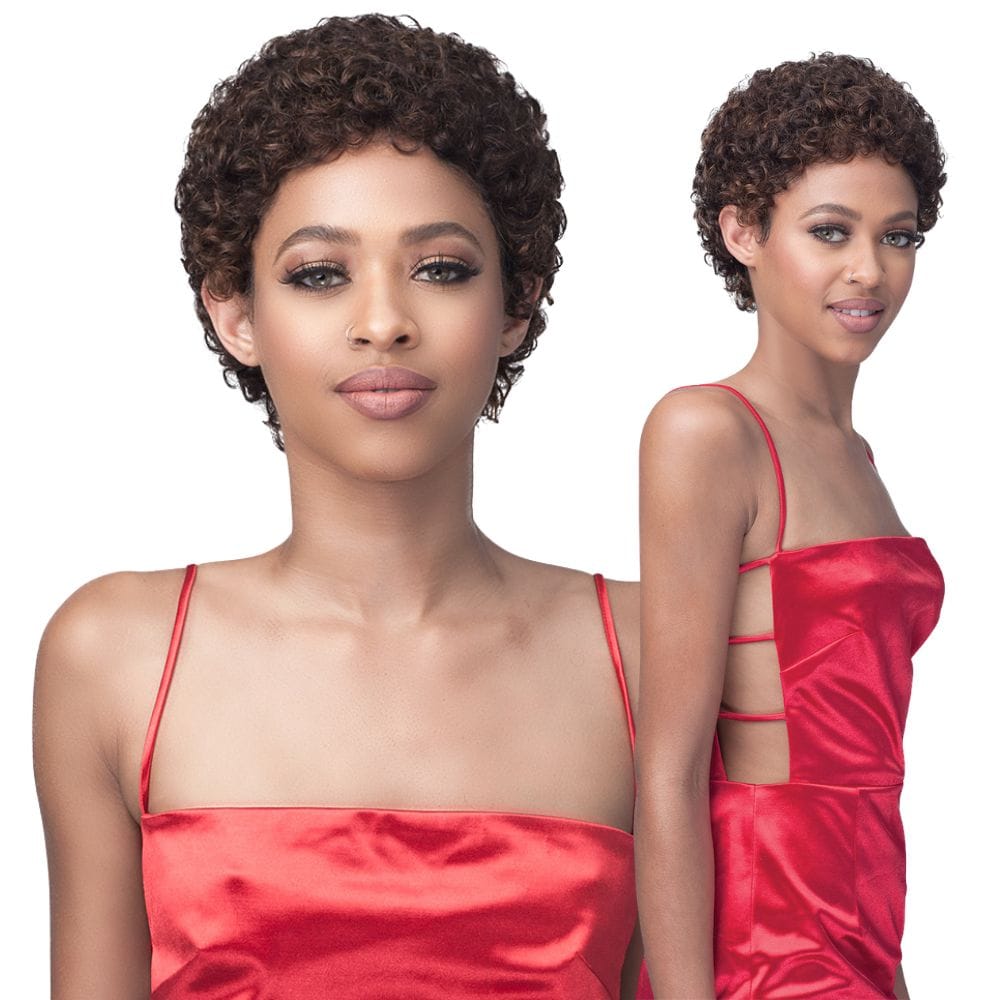 Bobbi Boss Short Curly Style Human Hair Wig - MH1271 Lea