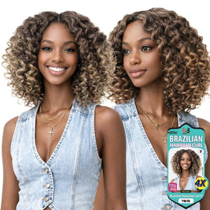 Bobbi Boss Synthetic Crochet Hair - 4X Brazilian Hawaiian Curl 8"
