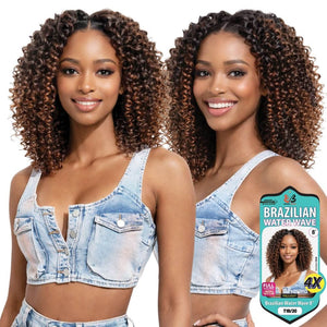 Bobbi Boss Synthetic Crochet Hair - 4X Brazilian Water Wave 8"