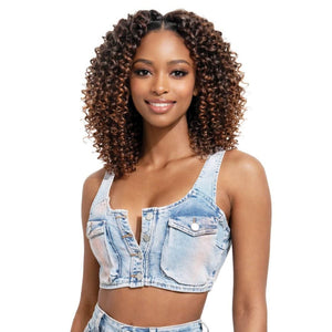 Bobbi Boss Synthetic Crochet Hair - 4X Brazilian Water Wave 8"
