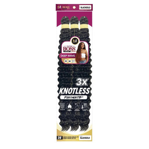 Bobbi Boss Synthetic Pre-Stretched Crochet Braid - 3x  Deep Wave 28"