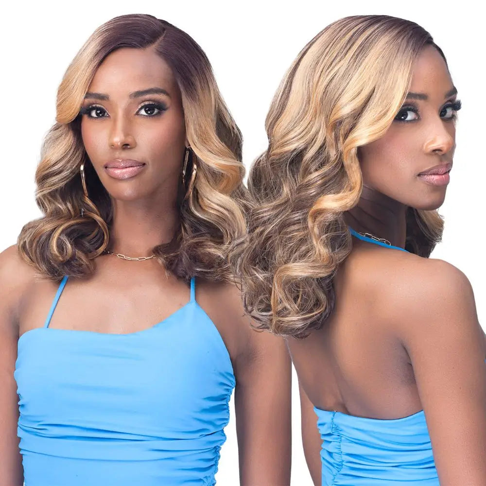 Bobbi Boss Synthetic Swoop Part Lace Wig - MLF649 Rosie