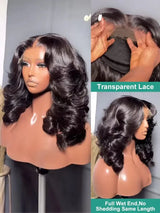Body Wave Bob Wig Human Hair 13X5 Lace Front Human Hair Wigs For Women 13x7 HD Transparent Lace Frontal Wig 5x5 Glueless Bob Wig