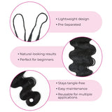 Body Wave Crochet Human Hair For Braiding 30 Inch Miracle Knots Boho Braids Raw Human Hair Extensions Feather Human Crochet Hair