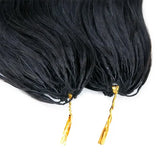 Body Wave Feather Crochet Human Hair For Miracle Knots Boho Braids For Women 18 Inch Pre Looped Reusable Lightweight Pre Separated Invisible Strings
