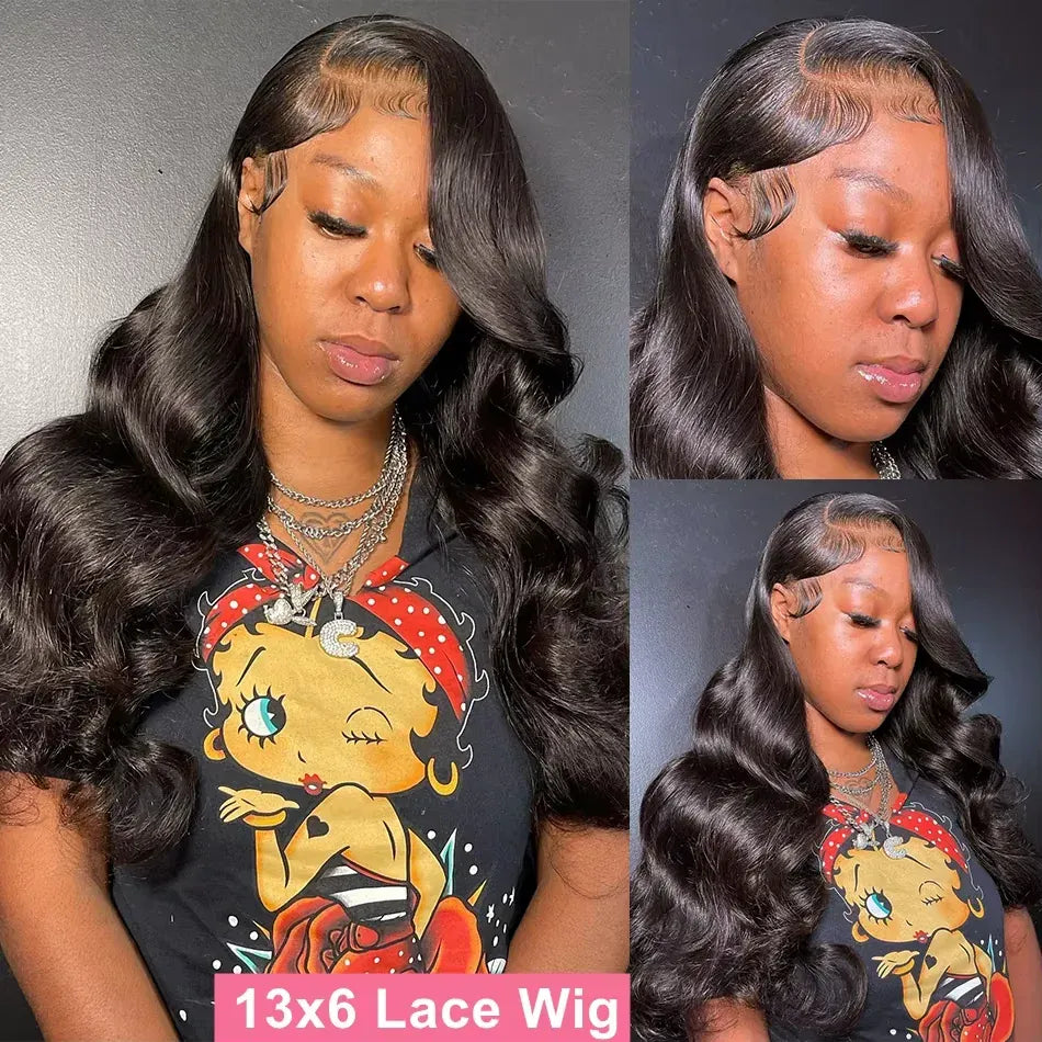 Body Wave Human Hair Wigs 30 40 Inch Body Wave Lace Front Wig PrePlucked With Baby Hair 13x4 13x6 Hd Lace Frontal Wigs For Women