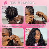 Body Wave Miracle Knots Crochet Human Hair Extensions Pre-Separated Knotless Feather Crochet Hair Bundles Boho Braids For Women
