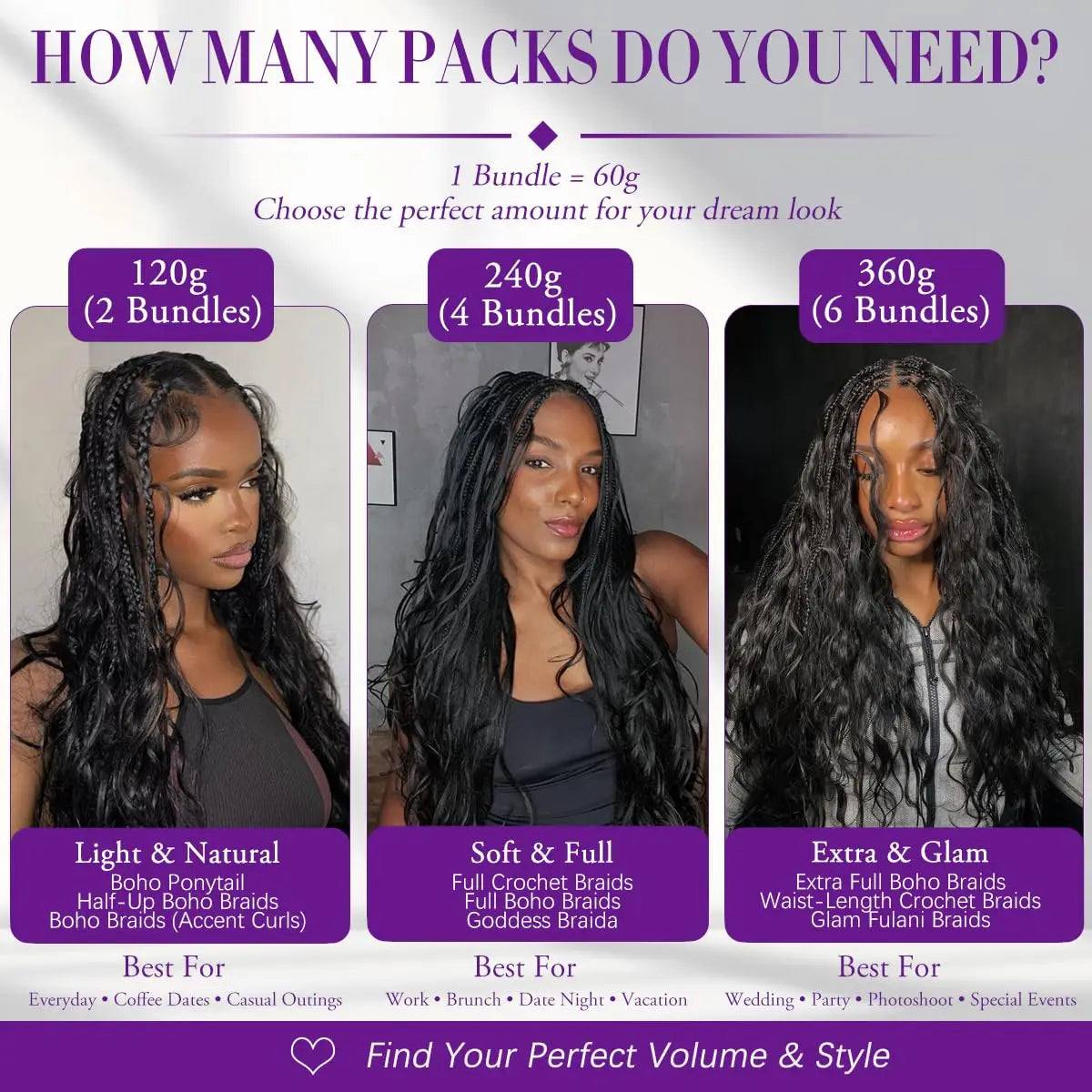 Body Wave Miracle Knots Crochet Human Hair Extensions Pre-Separated Knotless Feather Crochet Hair Bundles Boho Braids For Women