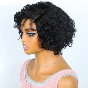 Body Wave Pixie Cut Human Hair Lace Wig, Short Brazilian Style with Baby Hair