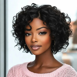Body Wave Pixie Cut Human Hair Lace Wig, Short Brazilian Style with Baby Hair