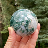 Bohemian-style natural seaweed agate ball - a high-end crystal ball, a unique gift recommendation.