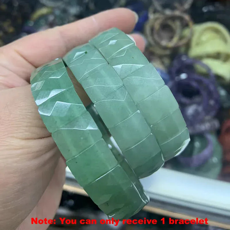 Bohemian Vintage Natural Stone Agate Turquoise Crystal Tiger Eye Beads DIY Jewelry Energy Couple Party Elastic Chain Bracelet