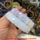 Bohemian Vintage Natural Stone Agate Turquoise Crystal Tiger Eye Beads DIY Jewelry Energy Couple Party Elastic Chain Bracelet