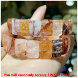 Bohemian Vintage Natural Stone Agate Turquoise Crystal Tiger Eye Beads DIY Jewelry Energy Couple Party Elastic Chain Bracelet