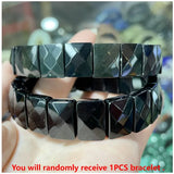 Bohemian Vintage Natural Stone Agate Turquoise Crystal Tiger Eye Beads DIY Jewelry Energy Couple Party Elastic Chain Bracelet