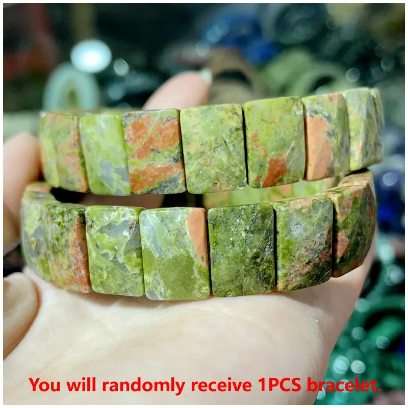 Bohemian Vintage Natural Stone Agate Turquoise Crystal Tiger Eye Beads DIY Jewelry Energy Couple Party Elastic Chain Bracelet