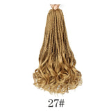 Boho French Curl Crochet Hair Three Strand Goddess Braids Pre Looped Synthetic Extensions Curly Ends Boho Protective Black Women