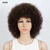 Brazilian Afro Kinky Curly Bob Wigs P4/30# 200% Density Remy Human Hair Wigs Brown Color P2/33# F1B/99J Wigs With Bang For BlacK