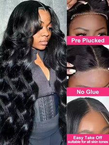 Brazilian Body Wave Human Hair Wig with HD Lace, Pre-Plucked Hairline & 250% Density – 13x4, 13x6 or 360 Lace